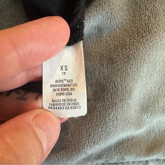 Aerie Women’s XS Elastic Waist Front Pleated Jogger Pants Black Athleisure - Picture 7 of 13